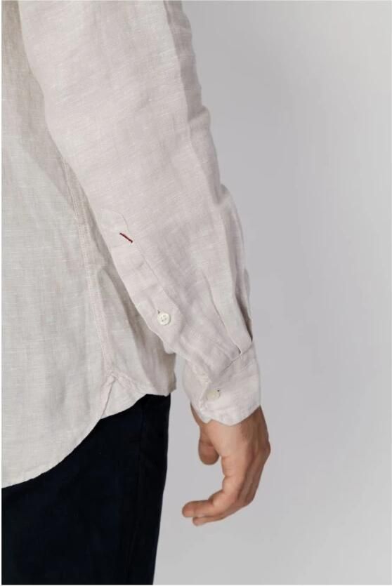 U.s. Polo Assn. Grijs linnen overhemd Lente Zomer Collectie Gray Heren - Foto 3