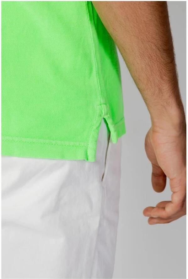 U.s. Polo Assn. Groen Katoenen Poloshirt Korte Mouw Green Heren