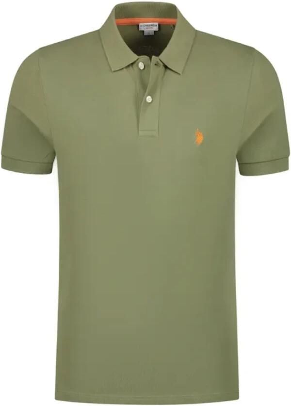 U.s. Polo Assn. Groen Polo Shirt Korte Mouw Green Heren