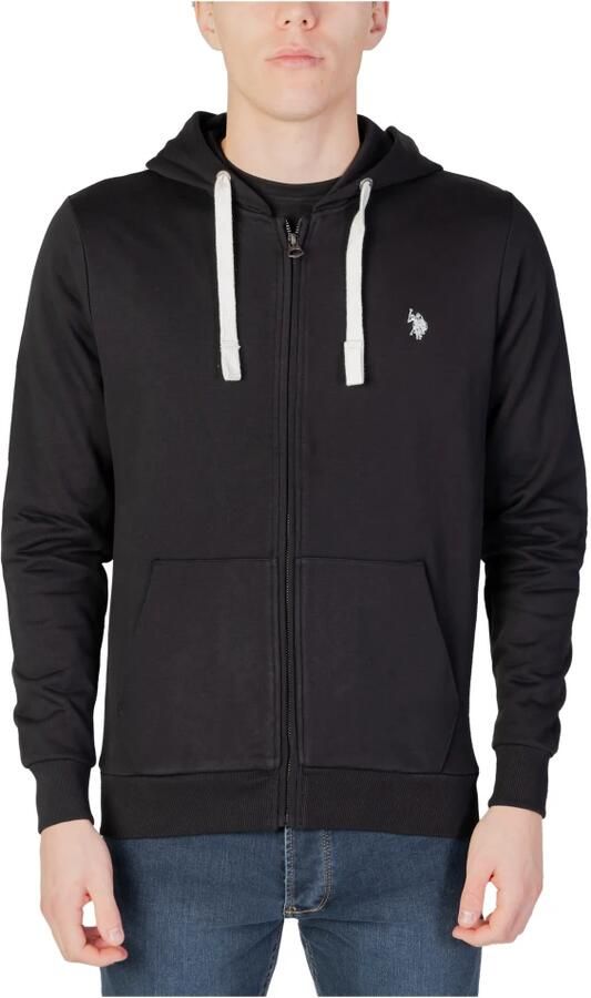 U.s. Polo Assn. Zwarte Hoodie van Katoen Black Heren - Foto 4