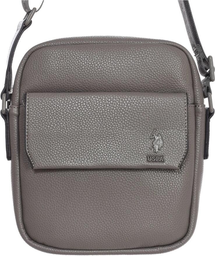 U.s. Polo Assn. Heren Synthetische Bandolier Tas Gray Heren - Foto 2