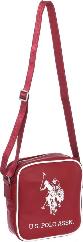 U.s. Polo Assn. Heren Synthetische Bandolier Tas Red Heren - Foto 4