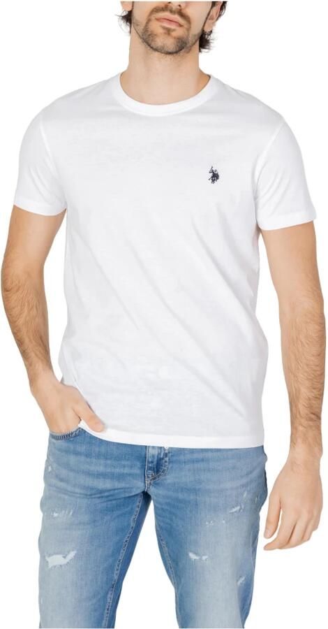 U.s. Polo Assn. Heren T-shirt Lente Zomer Collectie White Heren - Foto 3