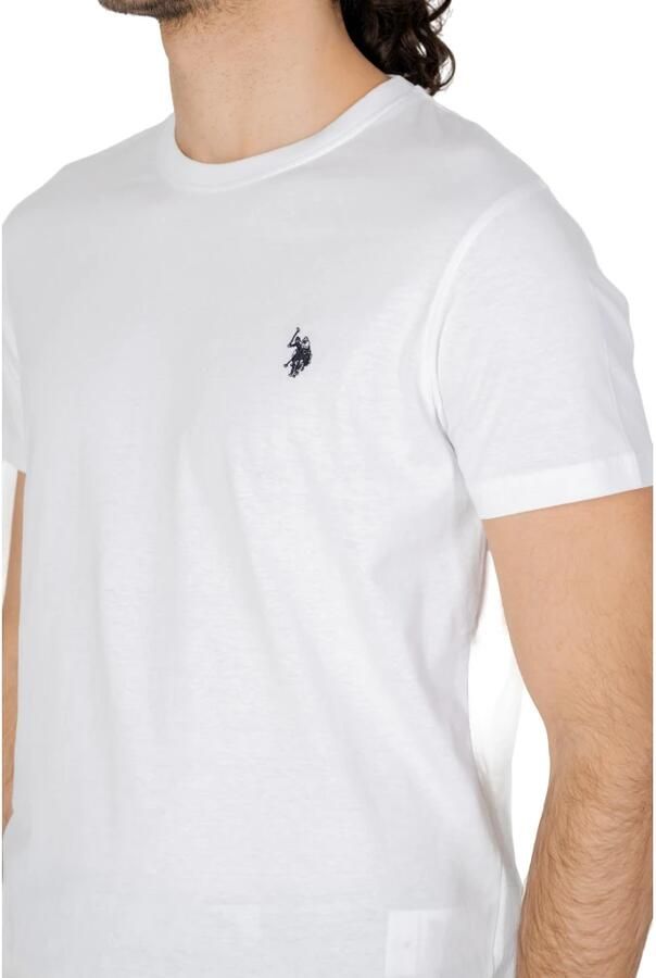 U.s. Polo Assn. Heren T-shirt Lente Zomer Collectie White Heren