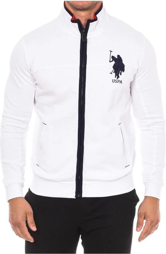 U.s. Polo Assn. Hoodie met rits White Heren
