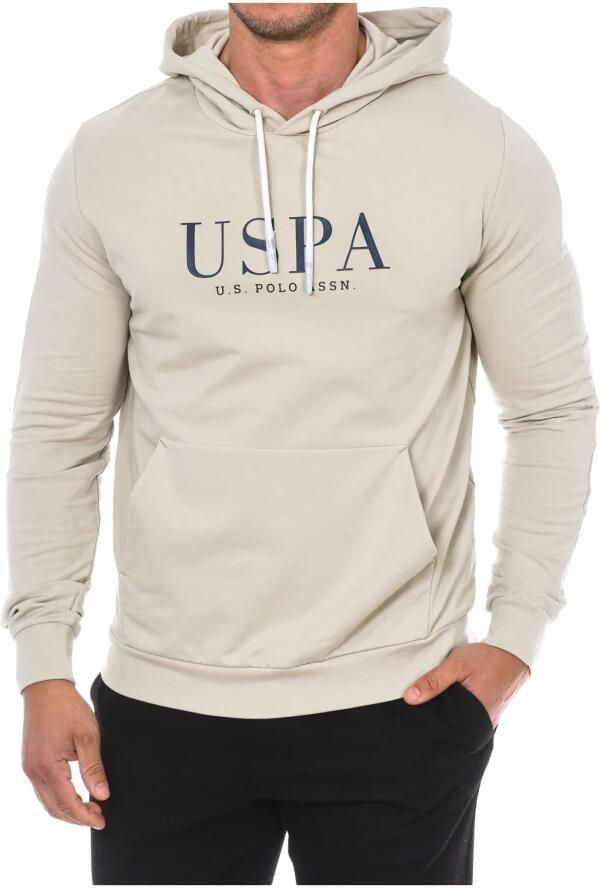U.s. Polo Assn. Hoodie met verstelbaar trekkoord Beige Heren
