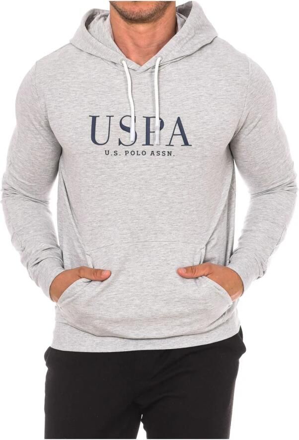 U.s. Polo Assn. Hoodie met verstelbaar trekkoord Gray Heren