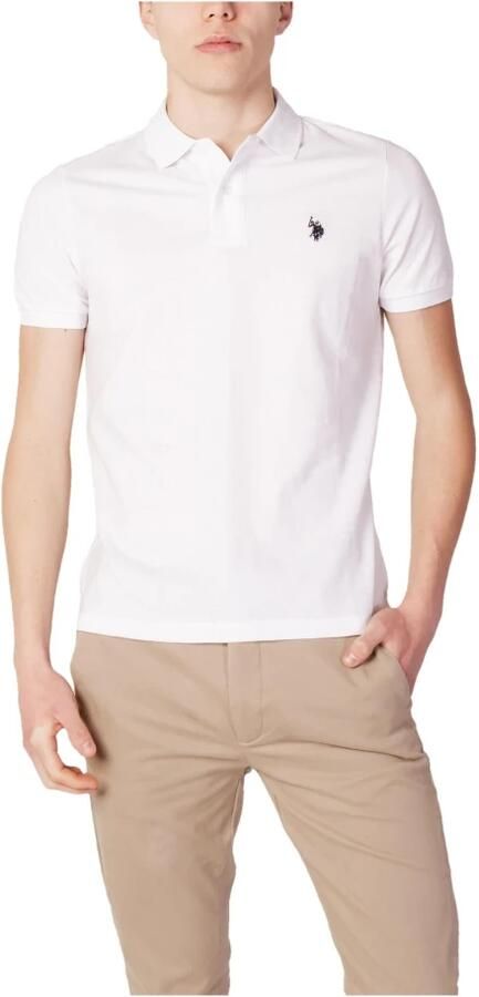 U.s. Polo Assn. Klassiek Wit Poloshirt White Heren