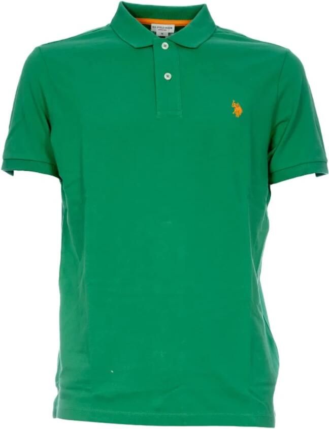 U.s. Polo Assn. Polo Shirt Korte Mouw Collectie Lente Zomer Green Heren