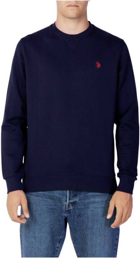 U.s. Polo Assn. Blauwe Katoenen Trui voor Mannen Blue Heren