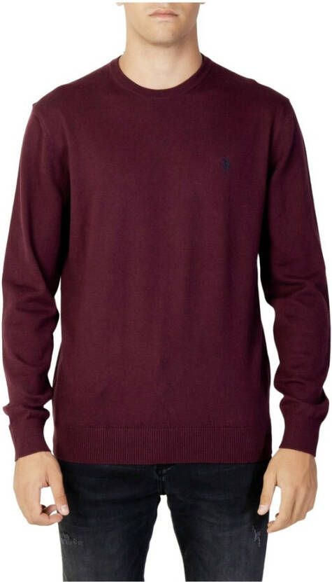 U.s. Polo Assn. Paarse Longsleeve Met Geborduurd Logo Purple Heren