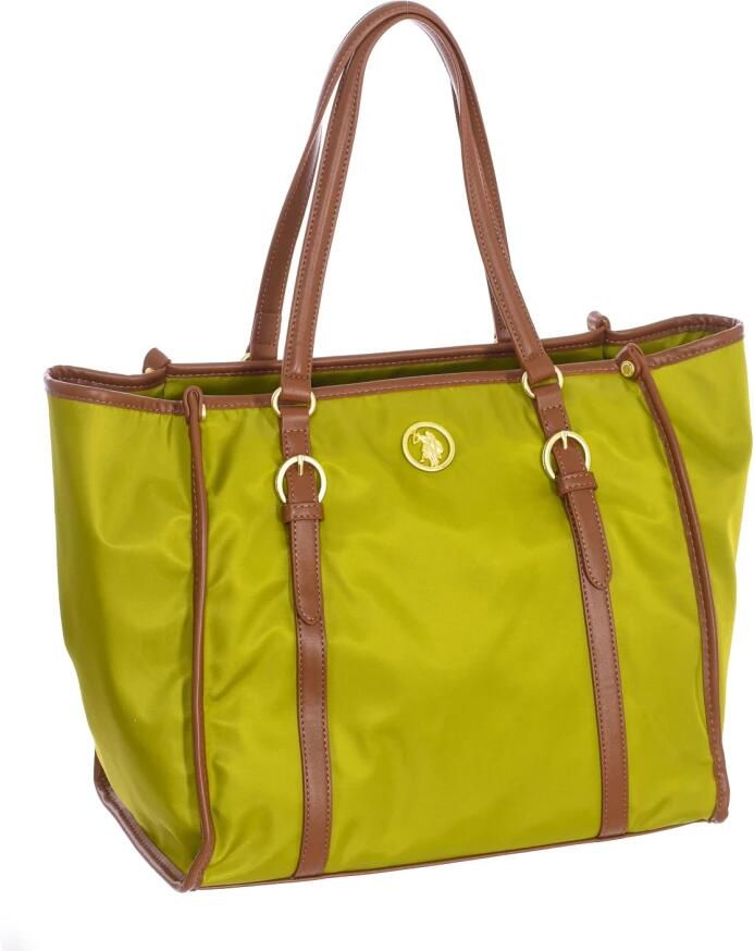 U.s. Polo Assn. Nylon Shopper Tas met Ritssluiting Green Dames - Foto 3