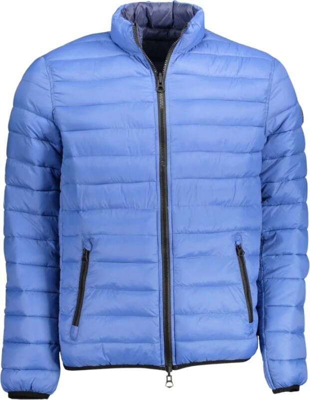 U.s. Polo Assn. Omkeerbare Blauwe Jas Lange Mouwen Contrastdetails Blue Heren