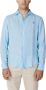 U.s. Polo Assn. Blauw Linnen Overhemd met Lange Mouwen Blue Heren - Thumbnail 1