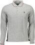 U.s. Polo Assn. Stijlvolle Polo met Lange Mouwen en Contrastdetails Gray Heren - Thumbnail 3