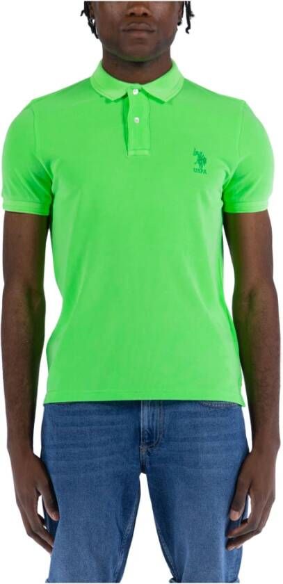 U.s. Polo Assn. Heren Groene Polo Shirt Green Heren