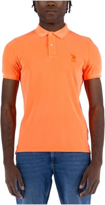 U.s. Polo Assn. Polo Shirt Oranje Heren