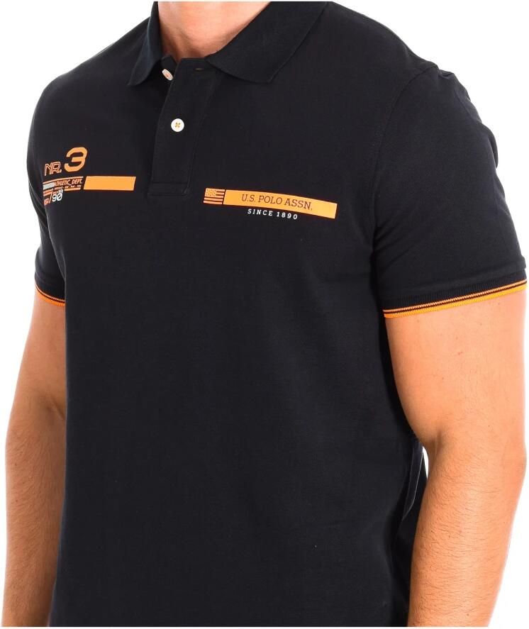 U.s. Polo Assn. Korte Mouw Polo in Zwart Black Heren - Foto 2