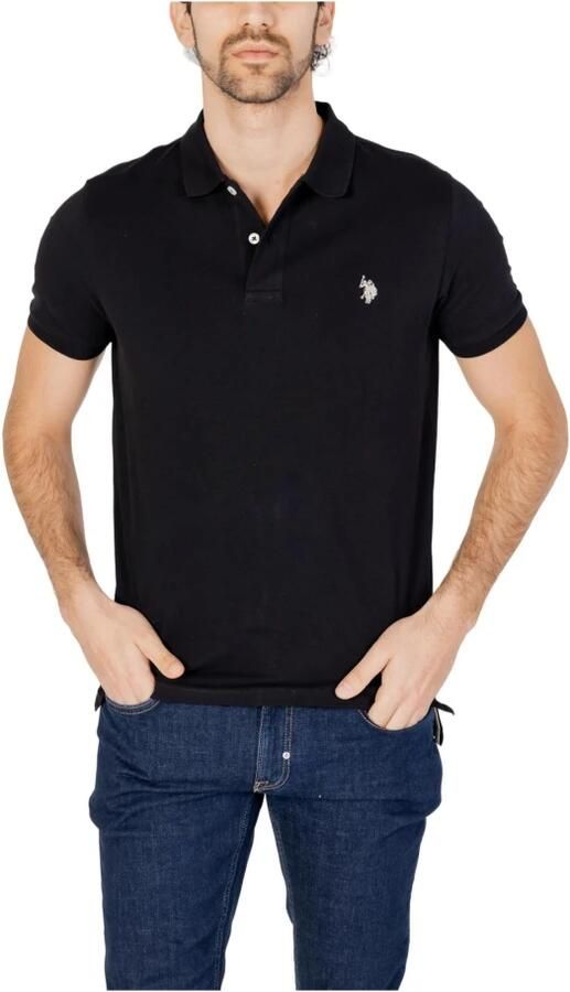 U.s. Polo Assn. Zwarte King Polo Shirt Black Heren