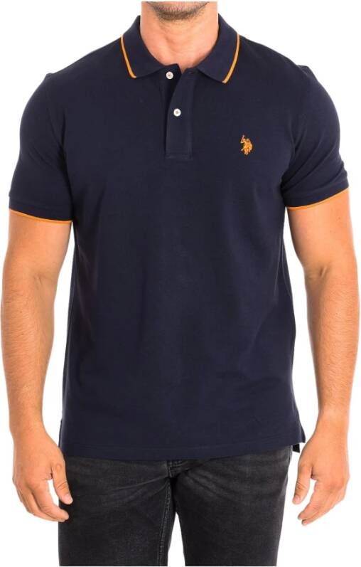 U.s. Polo Assn. Polo Shirts Blauw Heren
