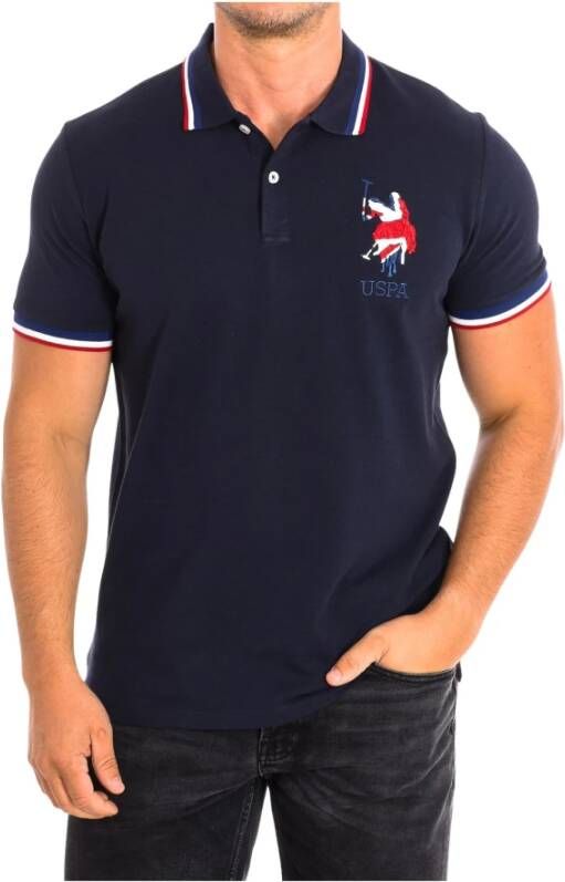 U.s. Polo Assn. Polo Shirts Blauw Heren