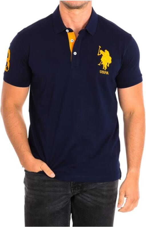 U.s. Polo Assn. Polo Shirts Blauw Heren