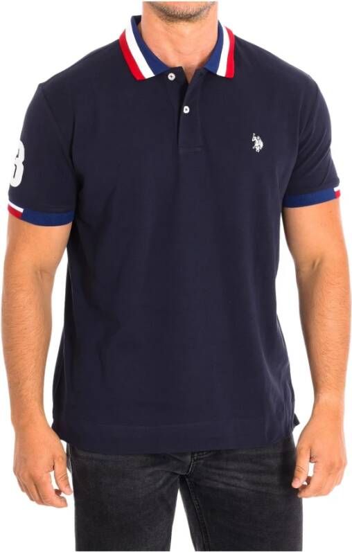 U.s. Polo Assn. Polo Shirts Blauw Heren