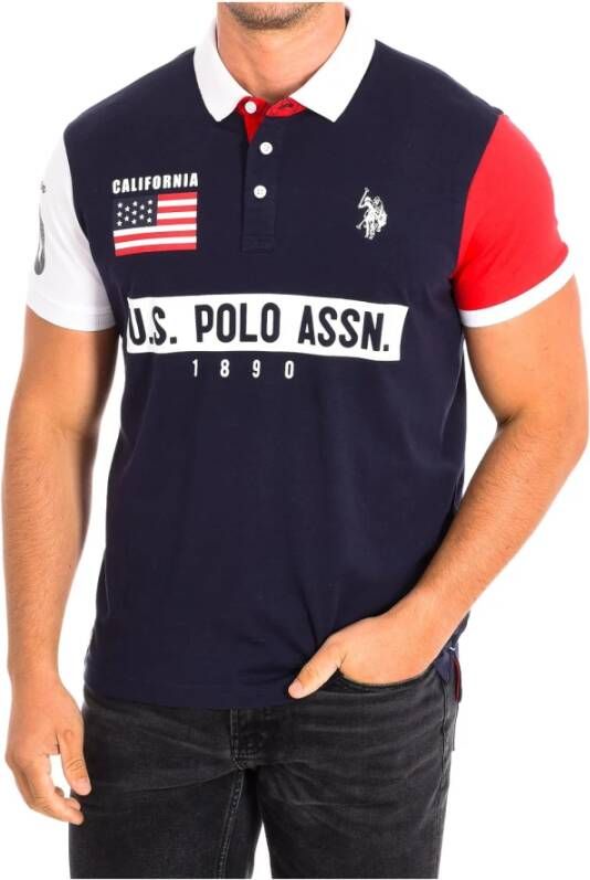 U.s. Polo Assn. Polo Shirts Blauw Heren