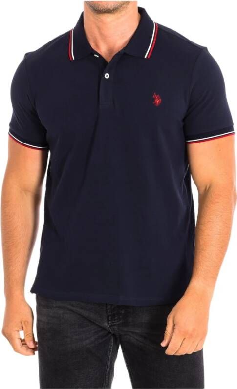 U.s. Polo Assn. Polo Shirts Blauw Heren