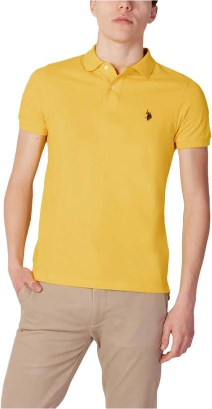 U.s. Polo Assn. Polo Shirts Geel Heren