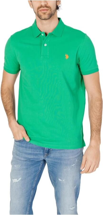 U.s. Polo Assn. Polo Shirt Korte Mouw Collectie Lente Zomer Green Heren - Foto 6