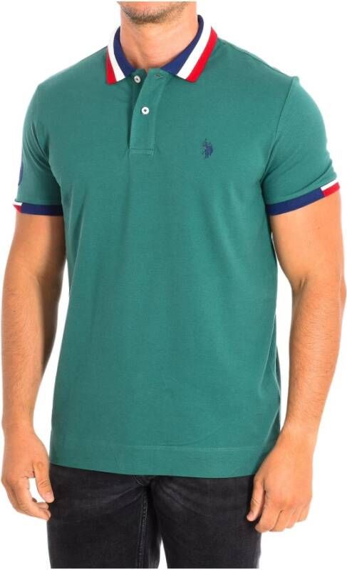 U.s. Polo Assn. Polo Shirts Groen Heren