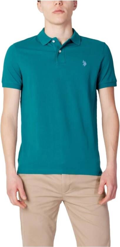 U.s. Polo Assn. Polo Shirts Groen Heren