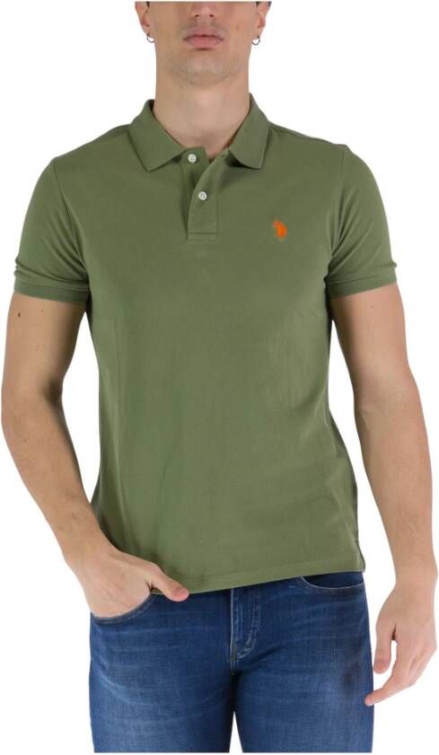 U.s. Polo Assn. Heren Groene Polo Shirt Green Heren