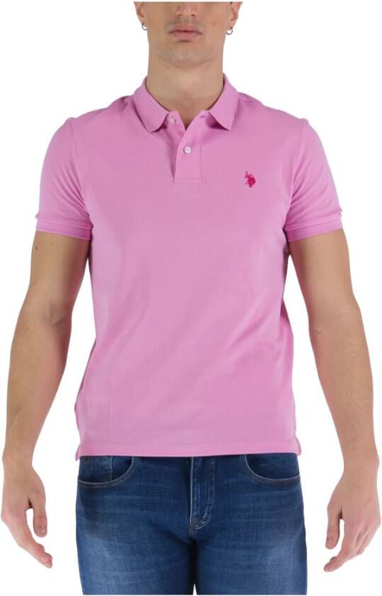 U.s. Polo Assn. Polo Shirts Roze Heren