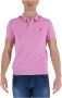 U.s. Polo Assn. Roze effen polo met knoopsluiting Pink Heren - Thumbnail 3