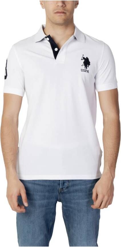 U.s. Polo Assn. Witte korte mouw polo shirt White Heren