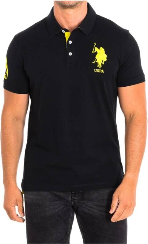 U.s. Polo Assn. Blauw poloshirt met korte mouwen Black Heren