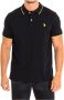 U.s. Polo Assn. Korte Mouw Polo in Zwart Black Heren - Thumbnail 1