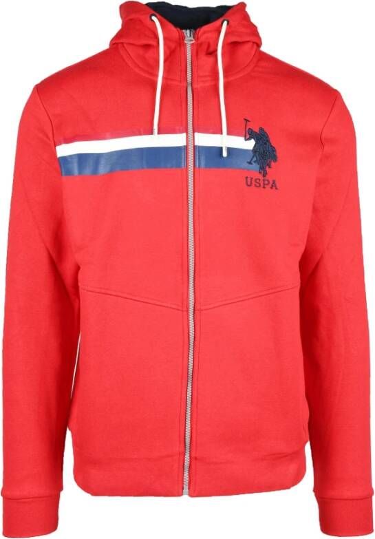 U.s. Polo Assn. Katoenmix Sweatshirt Felpa Model Red Heren