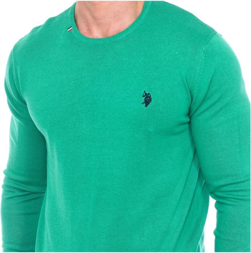 U.s. Polo Assn. Ronde Hals Lange Mouw Jersey Green Heren - Foto 2
