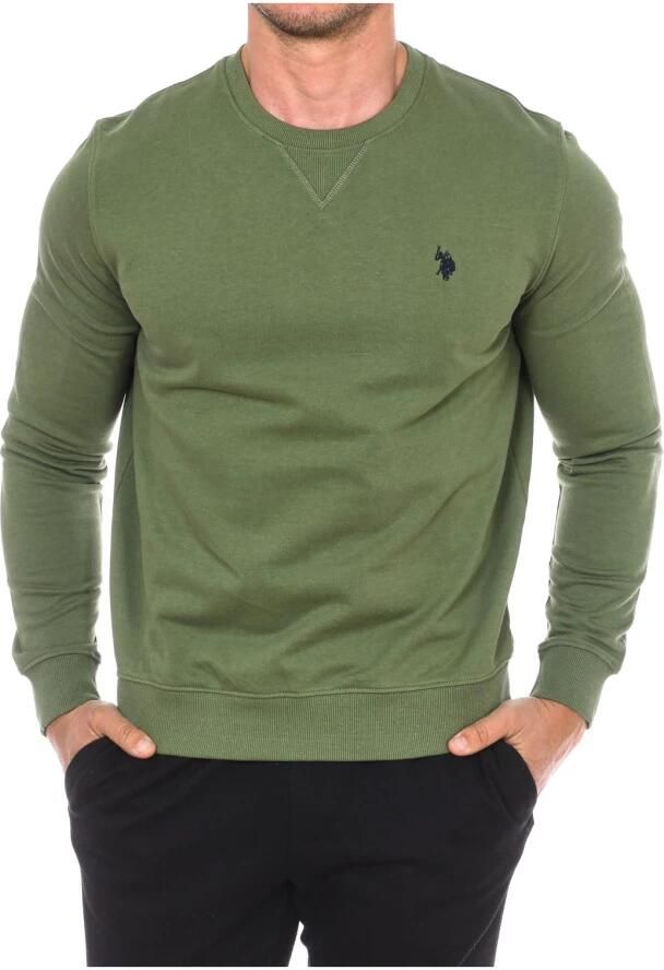 U.s. Polo Assn. Ronde Hals Sweater Green Heren