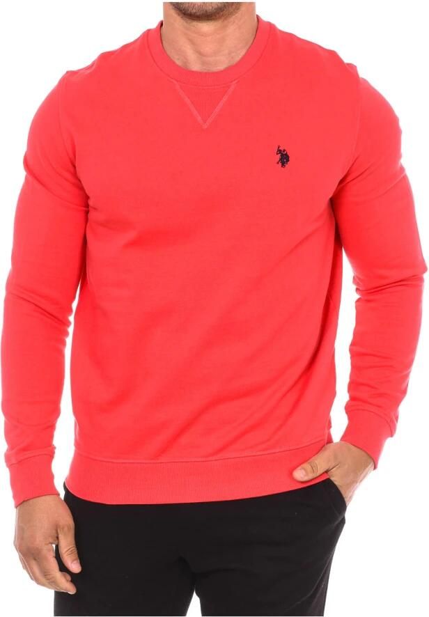 U.s. Polo Assn. Ronde Hals Sweater Red Heren