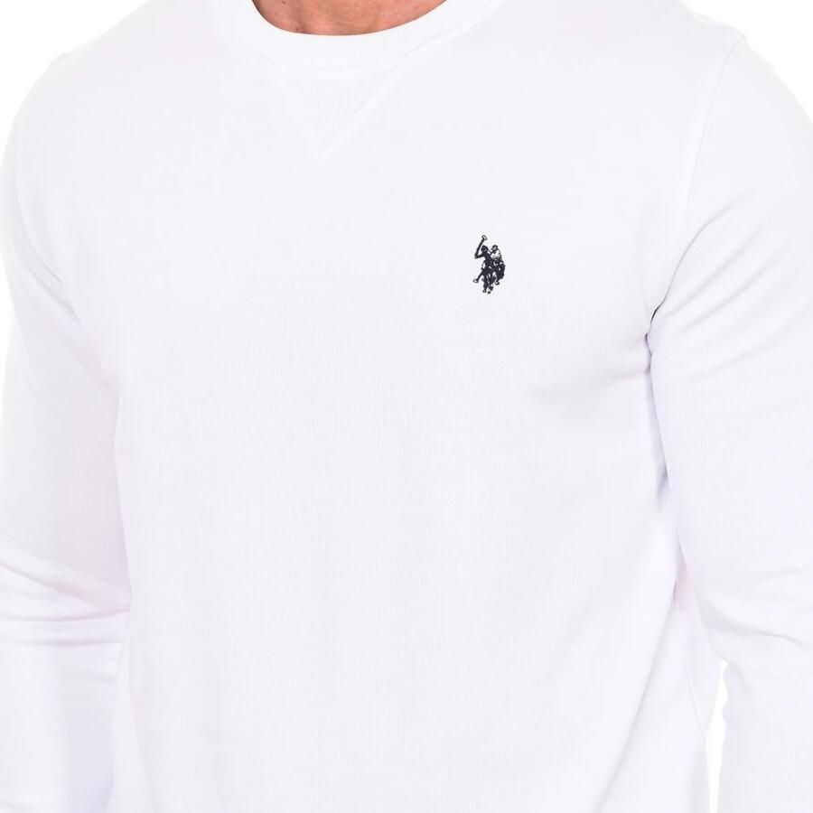 U.s. Polo Assn. Ronde Hals Sweater White Heren - Foto 2