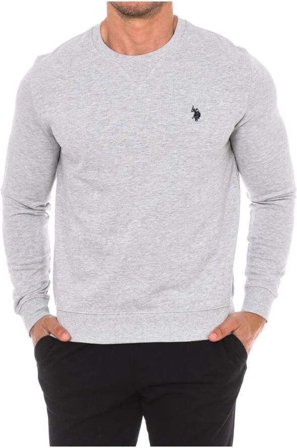 U.s. Polo Assn. Ronde hals sweatshirt Gray Heren