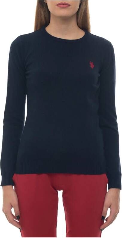 U.s. Polo Assn. Ronde-nek pullover Blauw Dames