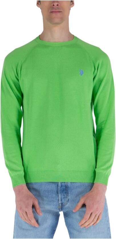 U.s. Polo Assn. Katoenen Crewneck Sweater Green Heren
