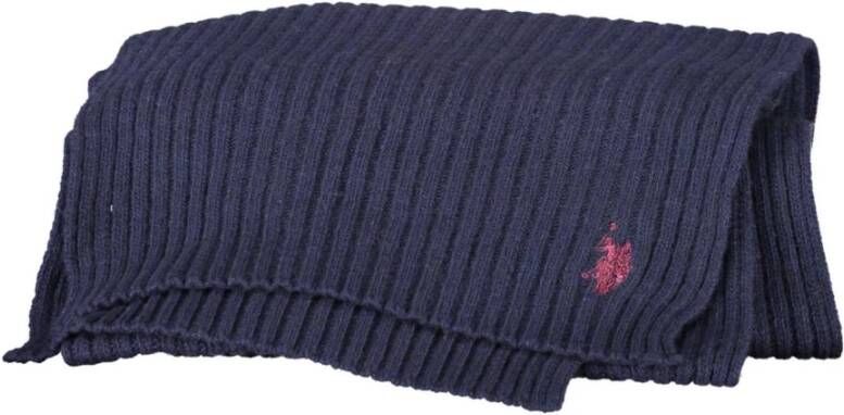 U.s. Polo Assn. Stijlvol Logo Sjaal voor Blauw