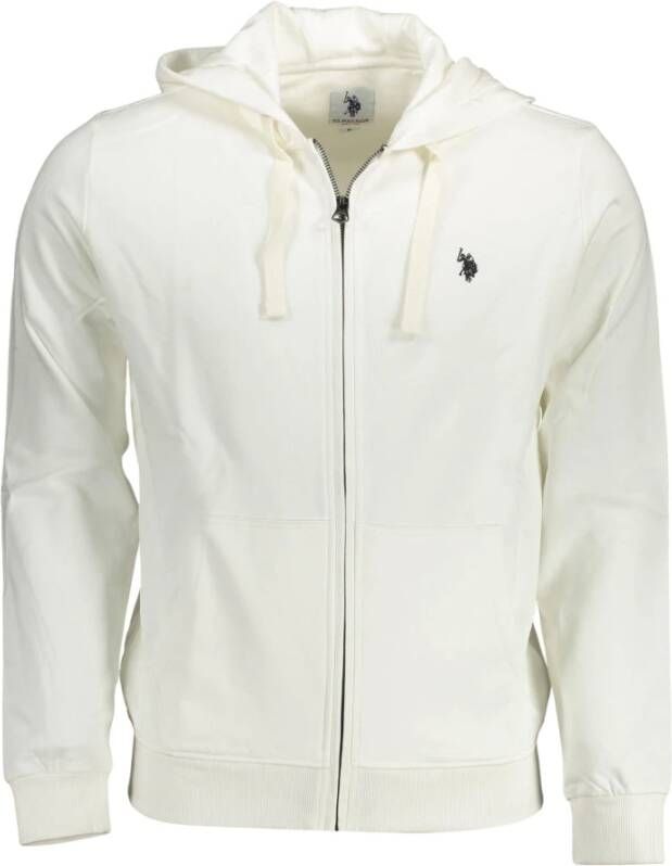 U.s. Polo Assn. Sweater met rits Wit Heren