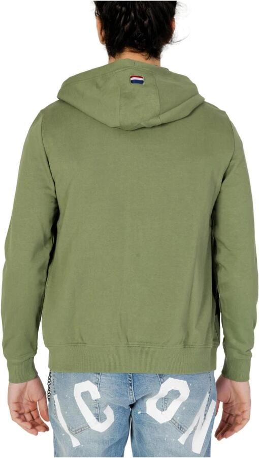 U.s. Polo Assn. Katoenen Hoodie Trui Green Heren - Foto 3